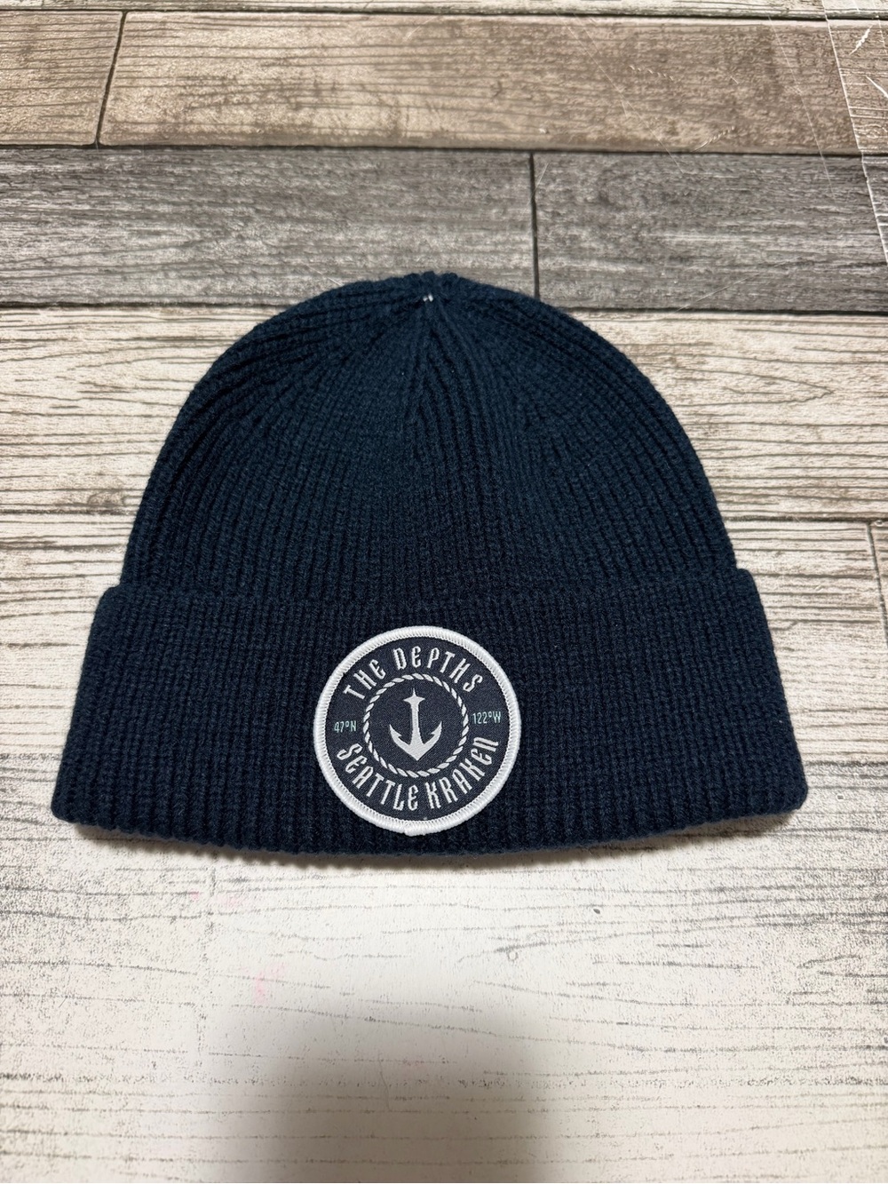 Seattle Kraken NHL Beanie The Depths Hockey Wool Blend Ribbed